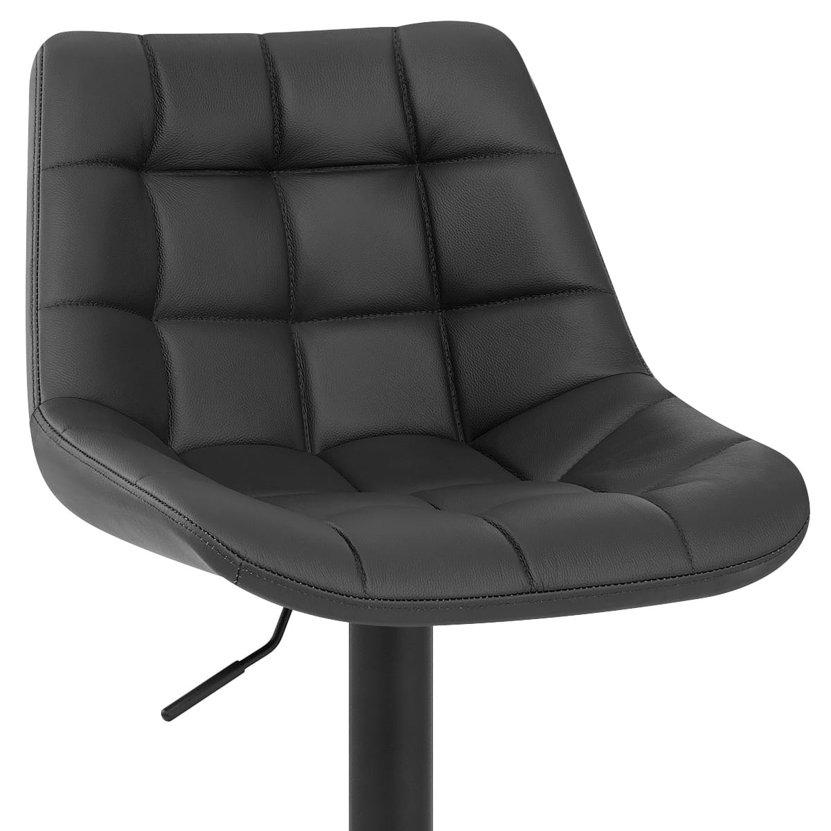 Porto Bar Stool Black Leather