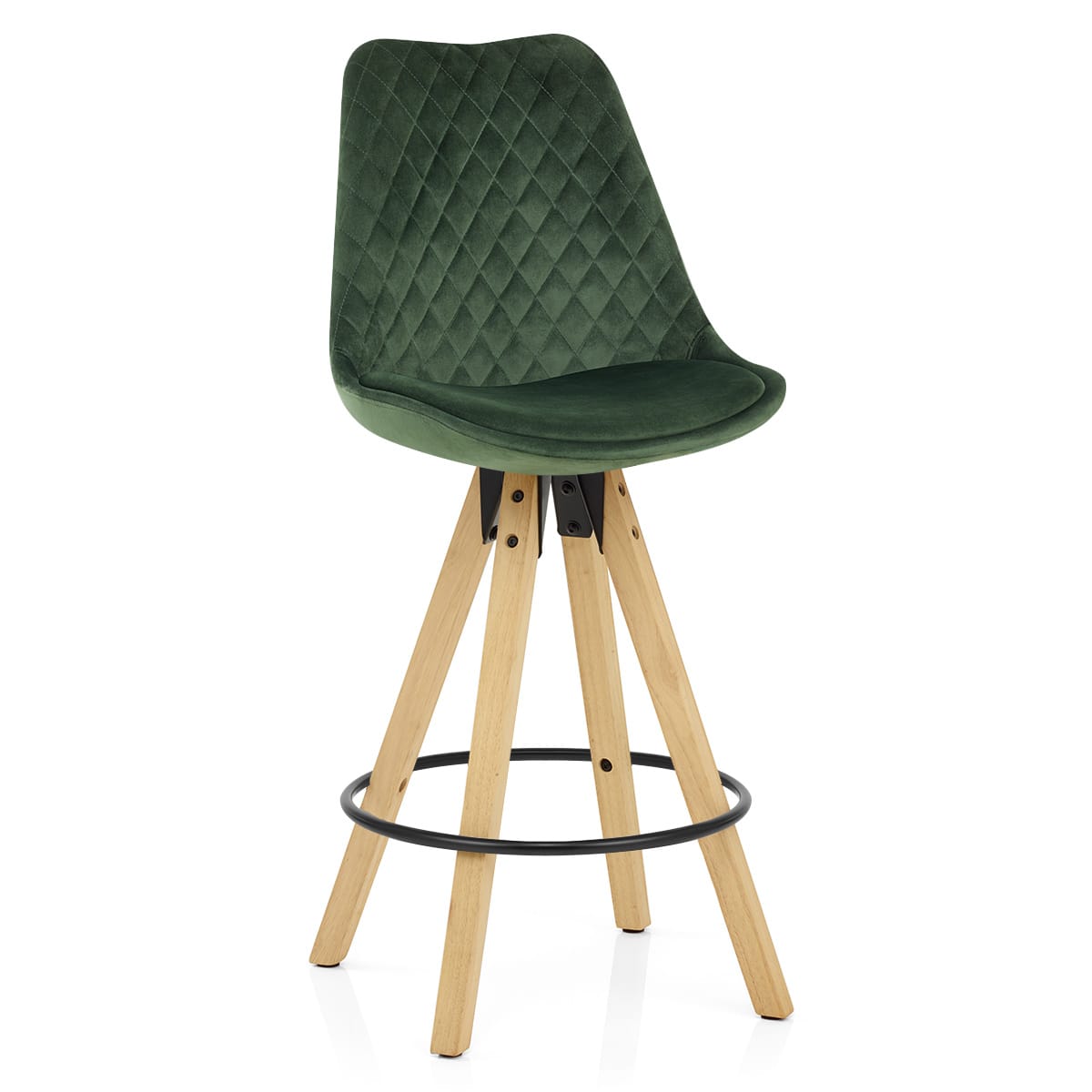 Prism Bar Stool Green Velvet