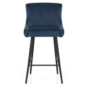 Provence Bar Stool Blue Velvet