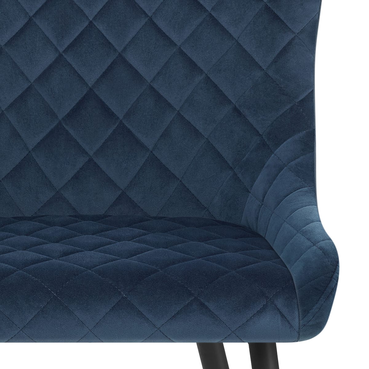 Provence Dining Chair Blue Velvet