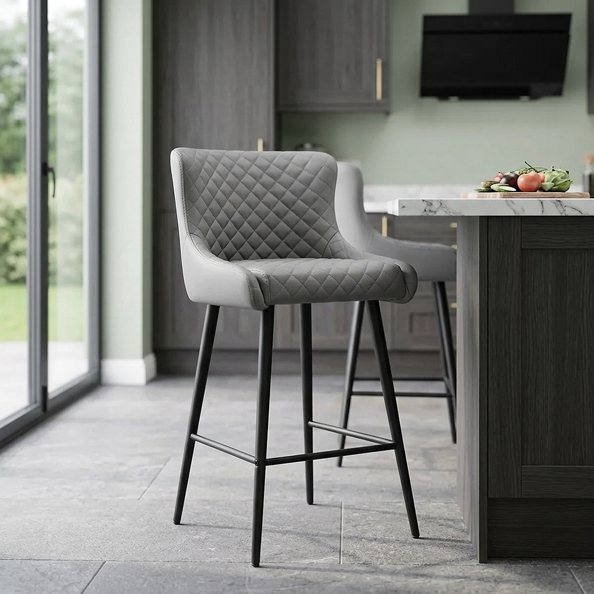 Provence Bar Stool Grey