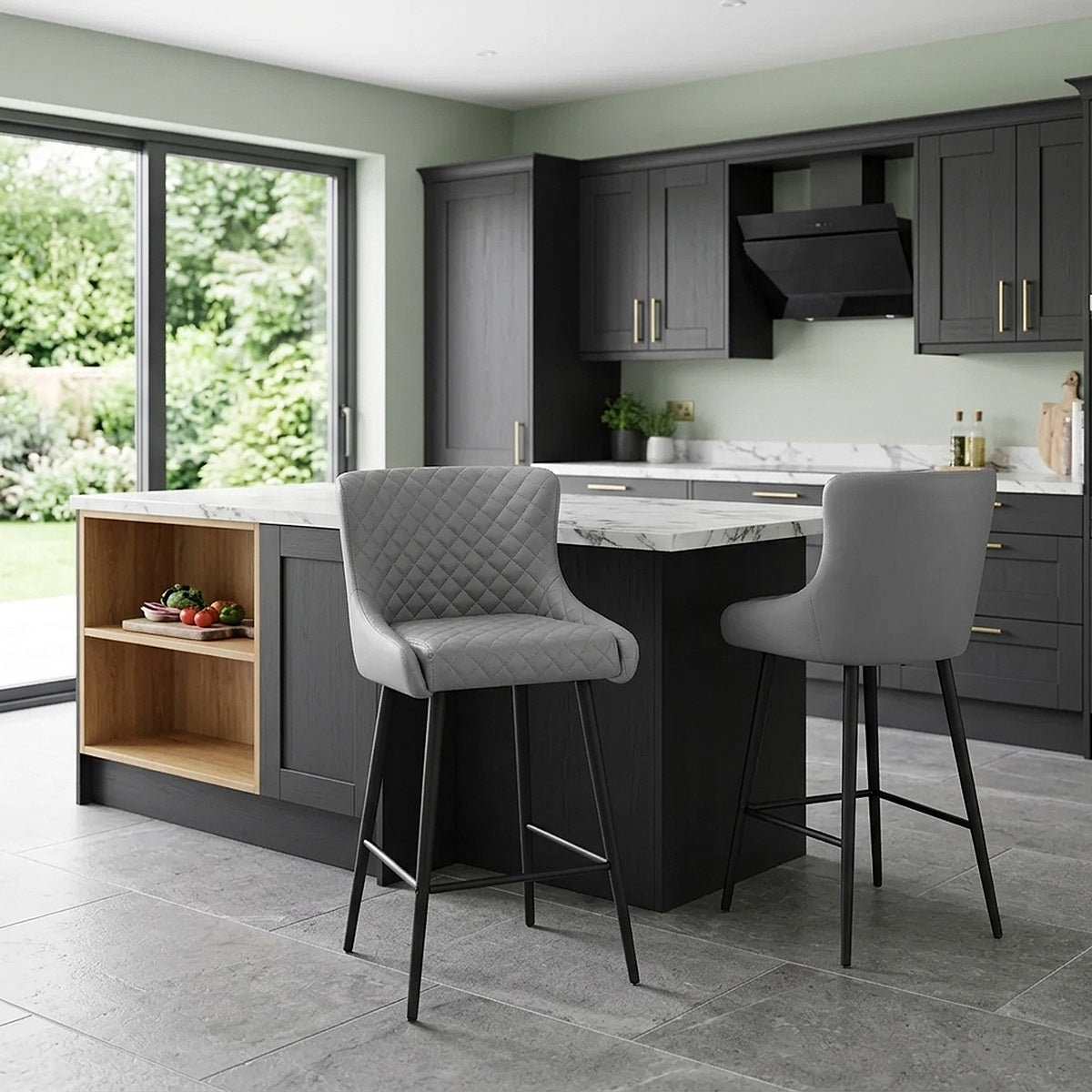 Provence Bar Stool Grey