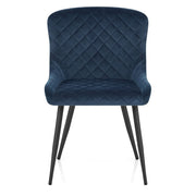 Provence Dining Chair Blue Velvet