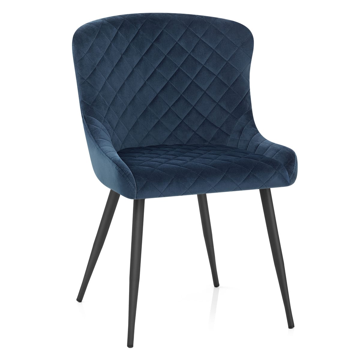 Provence Dining Chair Blue Velvet