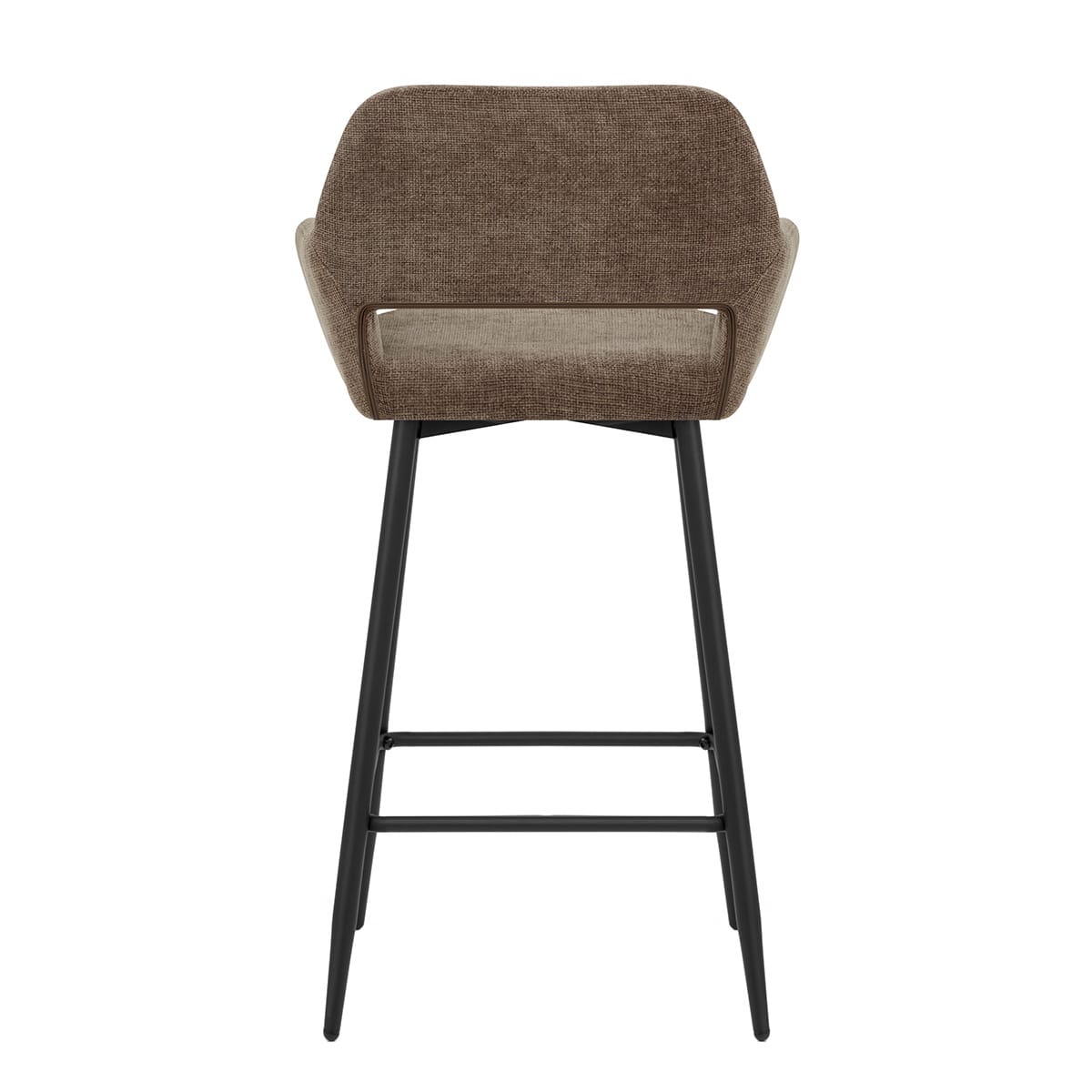 Raven Bar Stool Brown Fabric