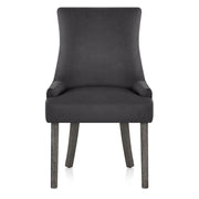 Richmond Grey Oak Chair Charcoal Fabric