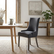 Richmond Grey Oak Chair Charcoal Fabric