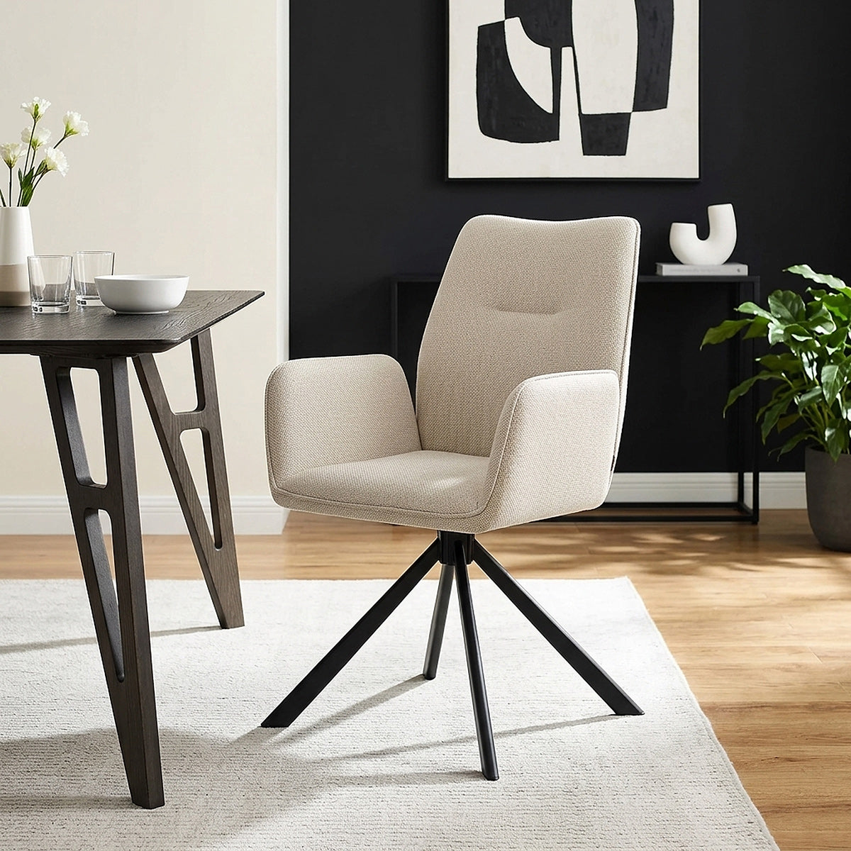 Rici Chair Tweed Fabric