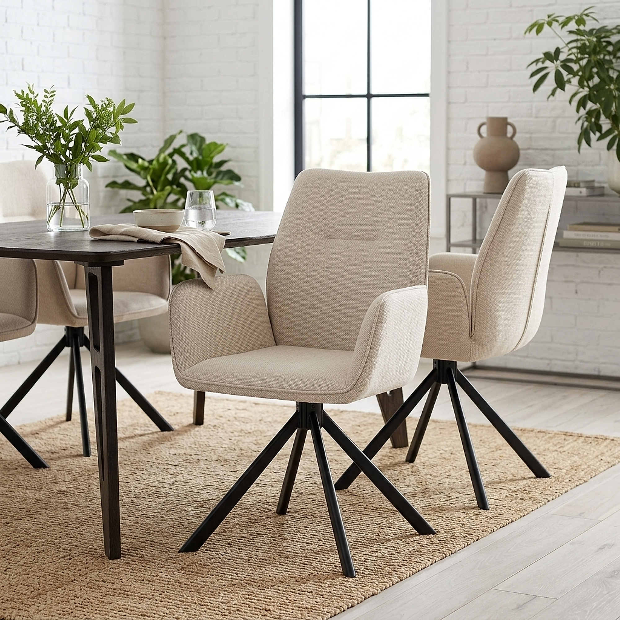 Rici Chair Tweed Fabric