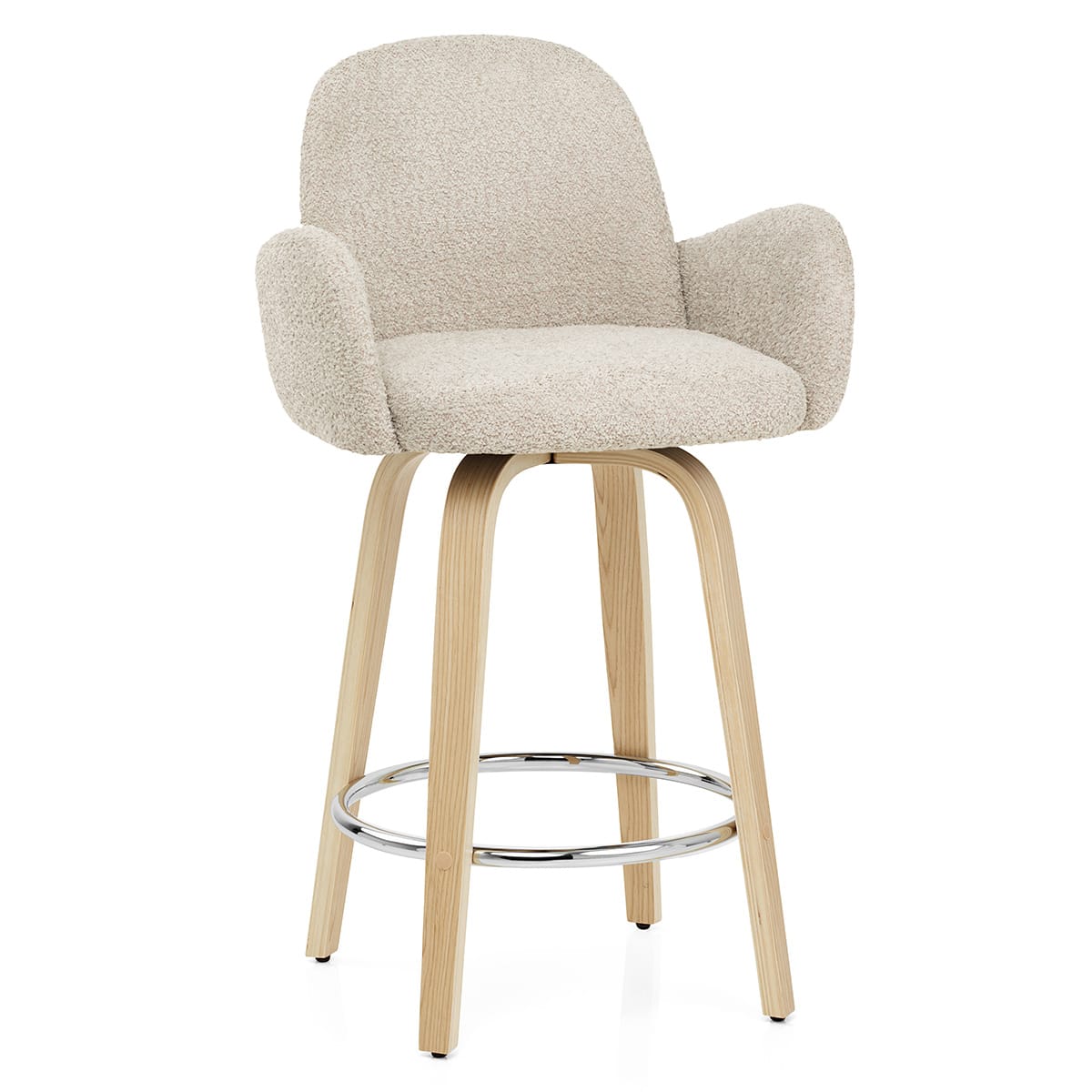 Romeo Bar Stool Cream Boucle