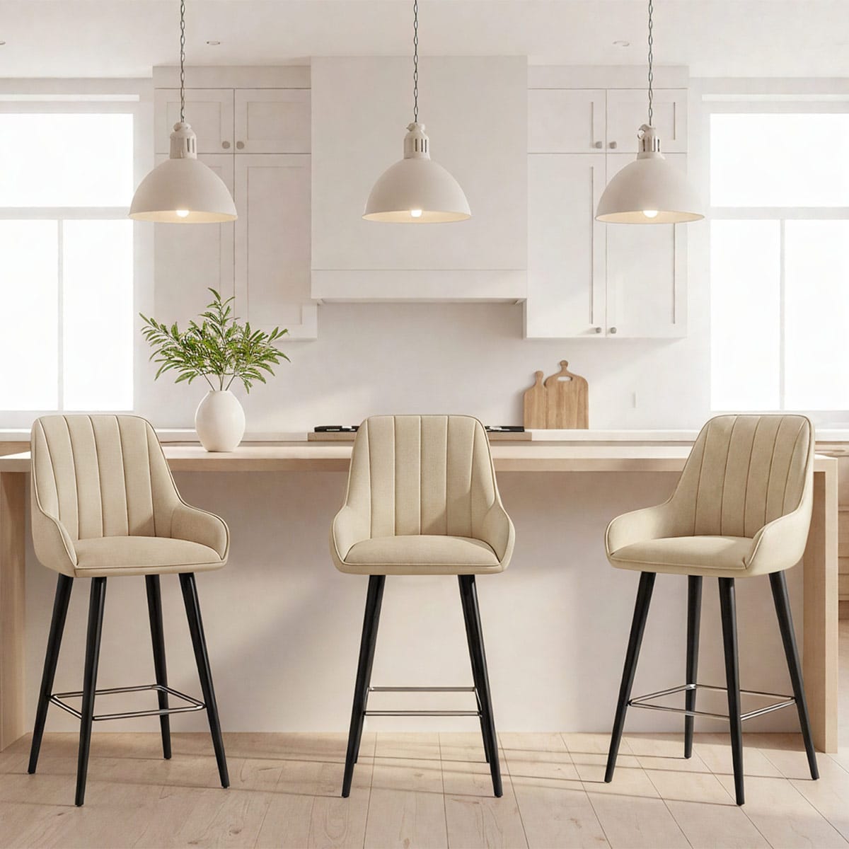 Rosa Bar Stool Beige