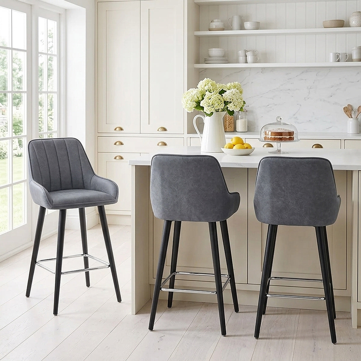 Rosa Bar Stool Blue