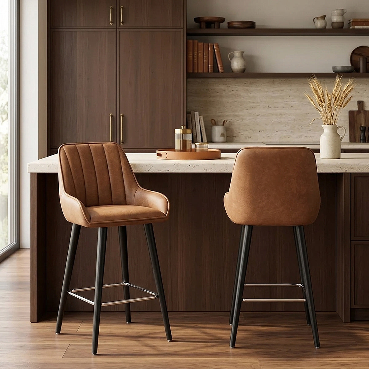 Rosa Bar Stool Tan