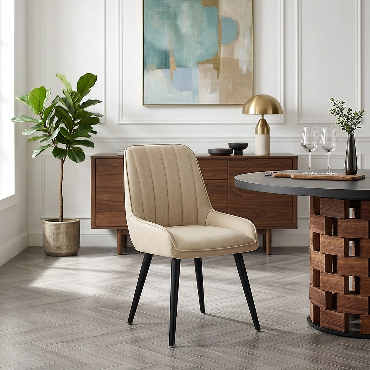 Rosa Dining Chair Beige