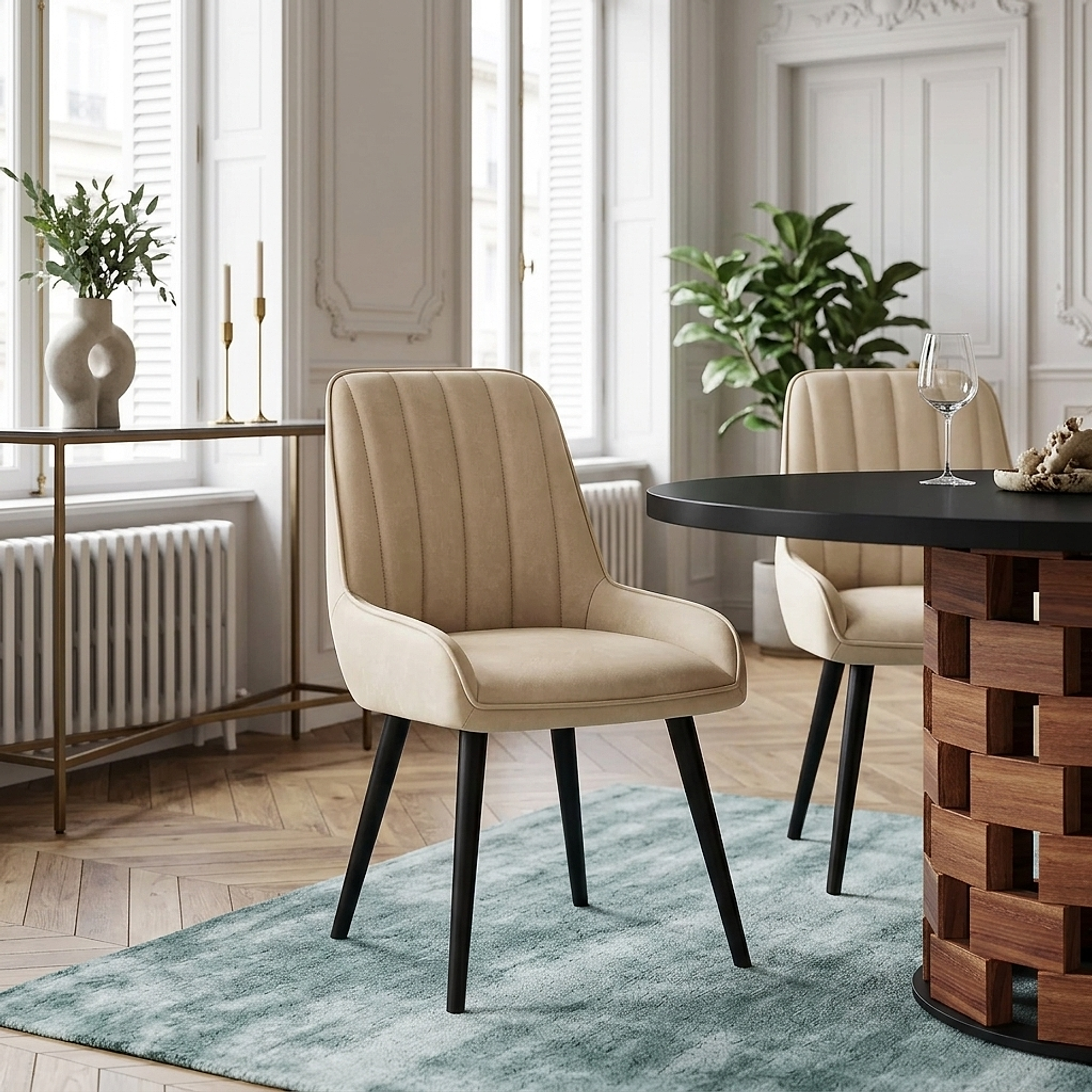 Rosa Dining Chair Beige