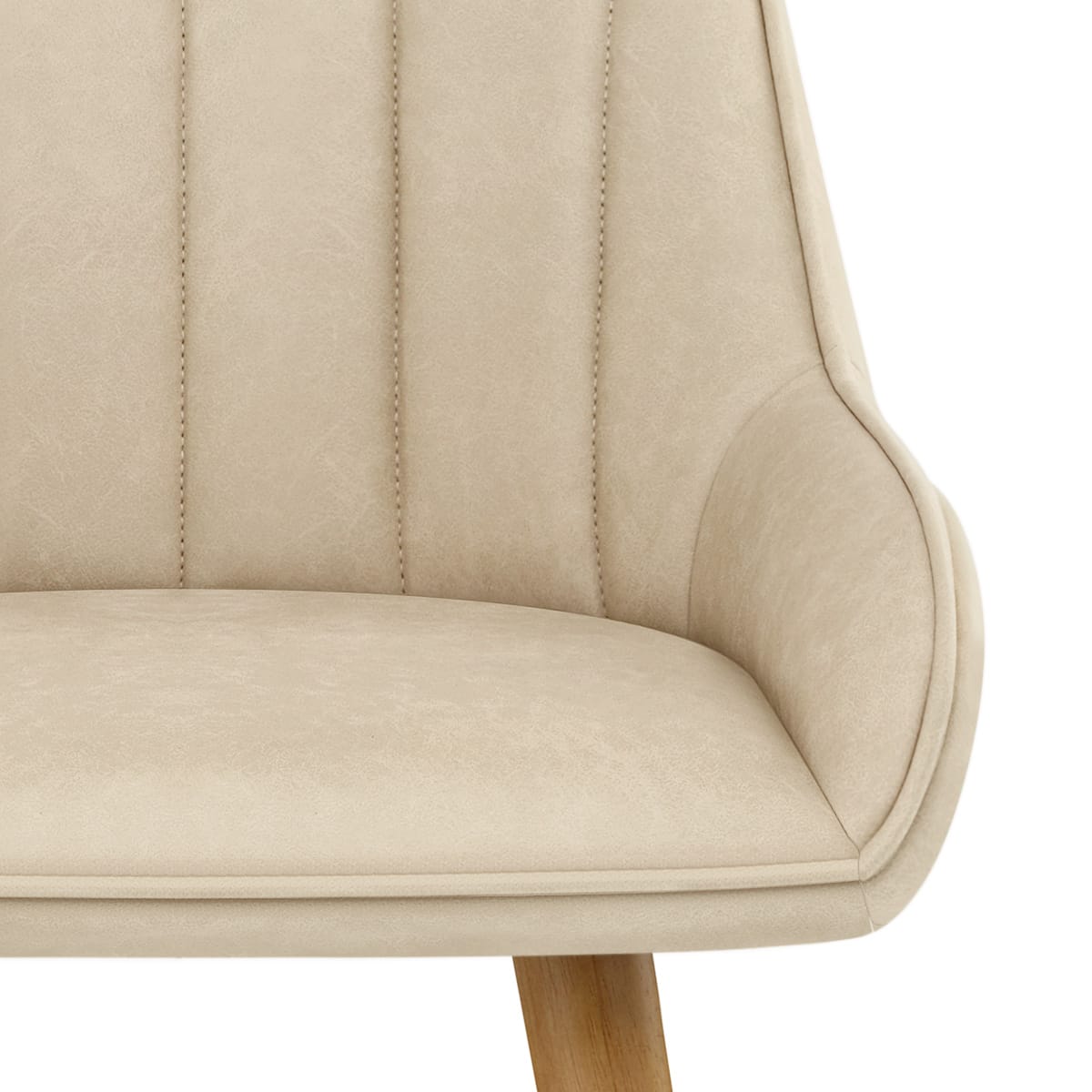 Rosa Oak Bar Stool Beige