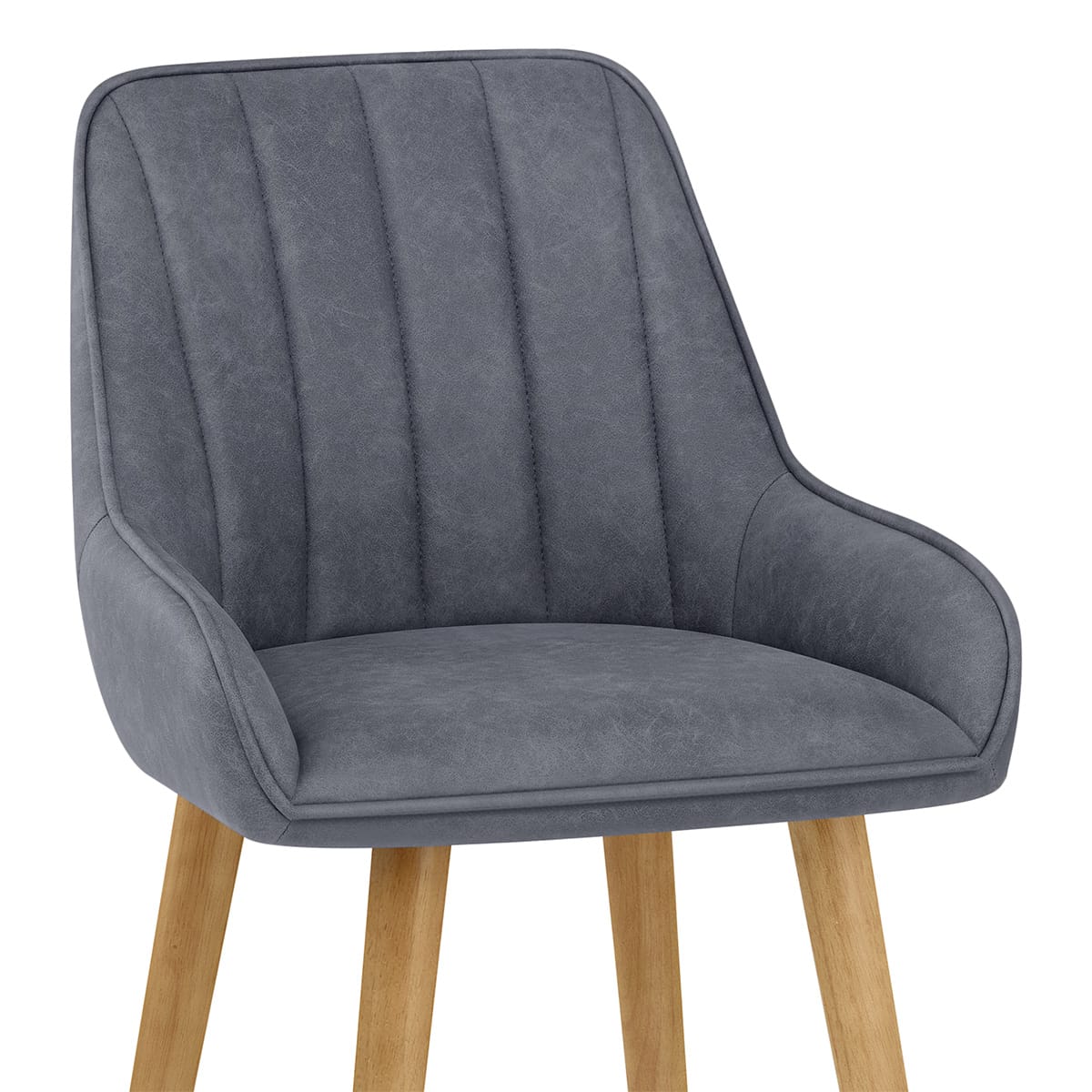 Rosa Oak Bar Stool Blue