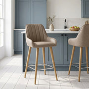 Rosa Oak Bar Stool Brown