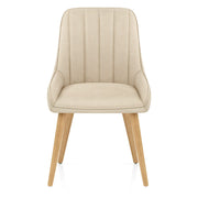 Rosa Oak Dining Chair Beige