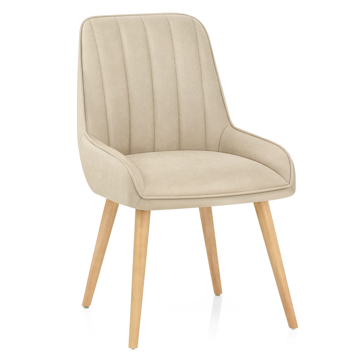 Rosa Oak Dining Chair Beige