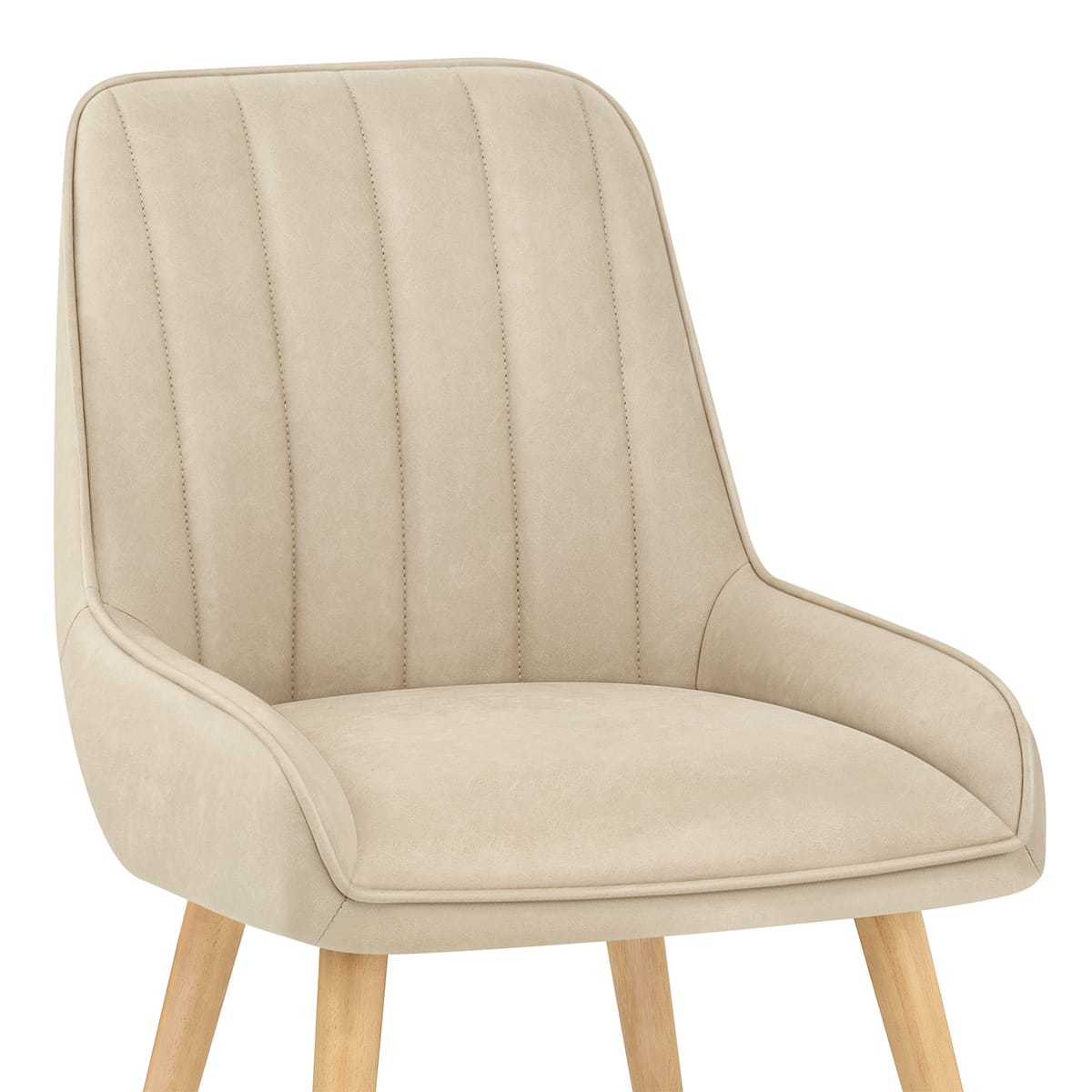 Rosa Oak Dining Chair Beige