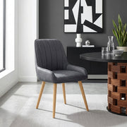 Rosa Oak Dining Chair Blue