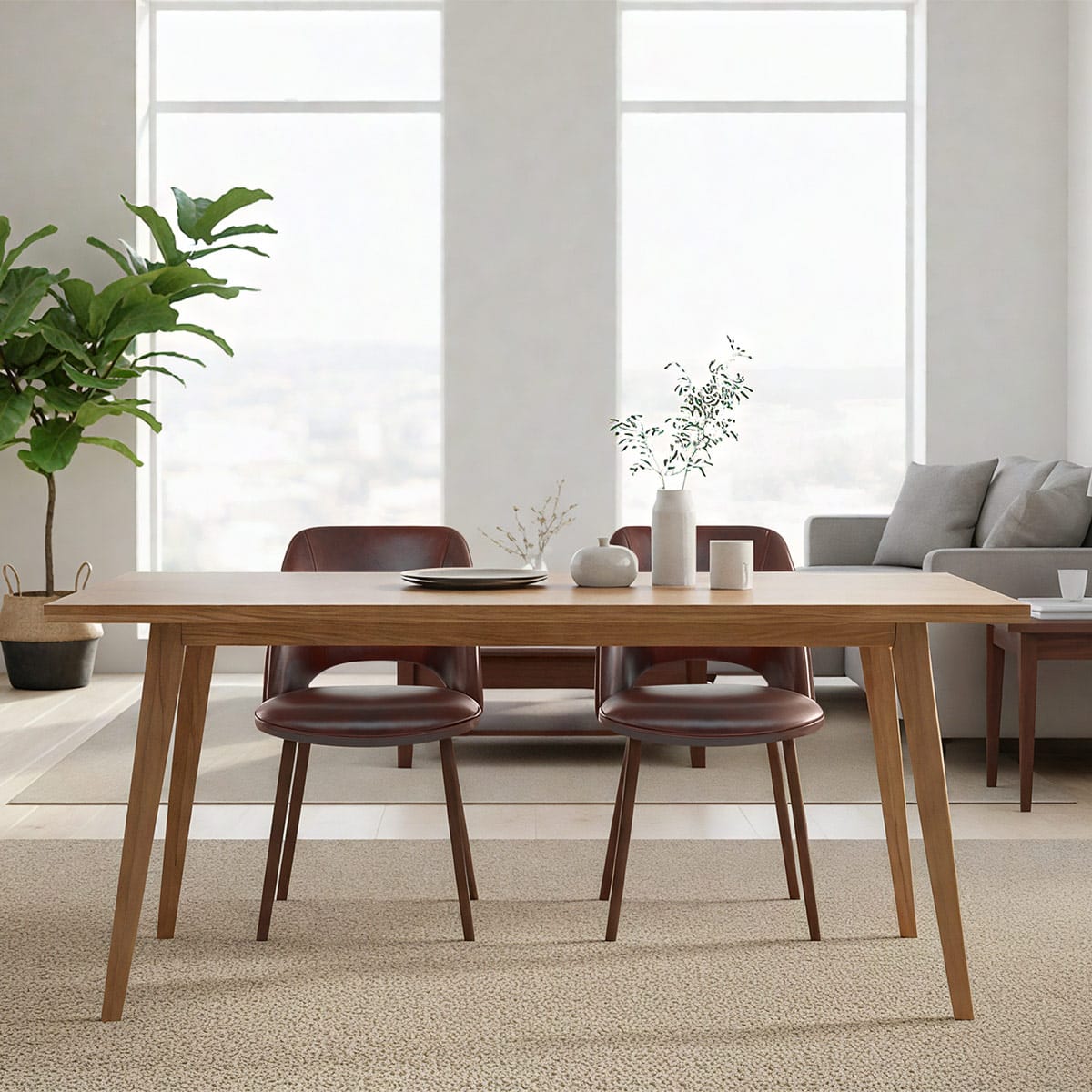 Santo Real Leather Chair Antique Brown