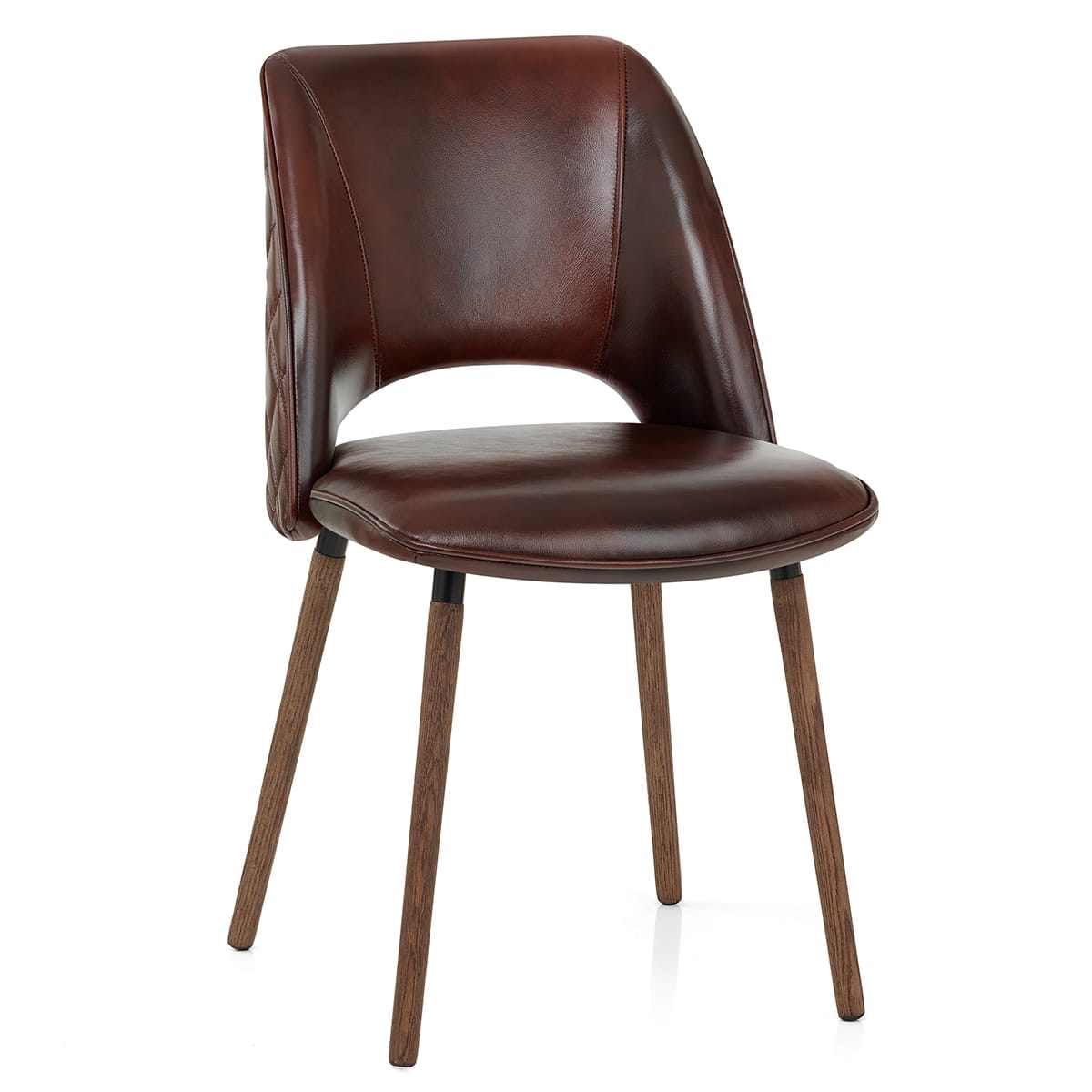 Santo Real Leather Chair Antique Brown