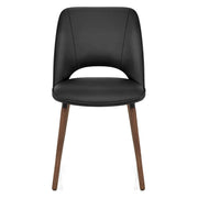 Santo Real Leather Chair Black