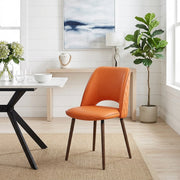 Santo Real Leather Chair Orange