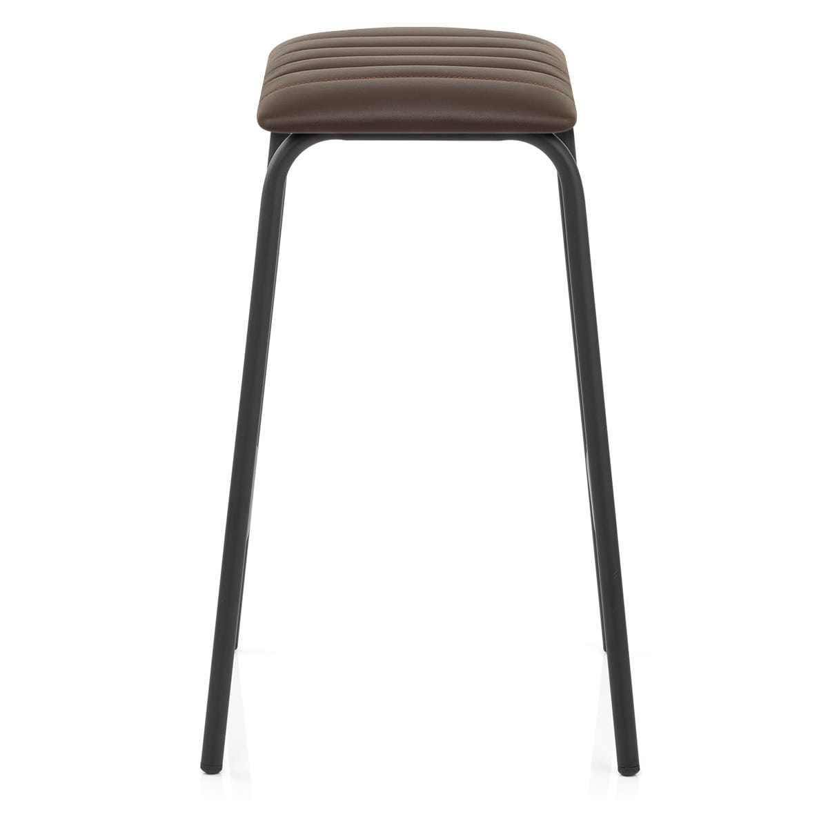 Sasha Real Leather Stool Brown