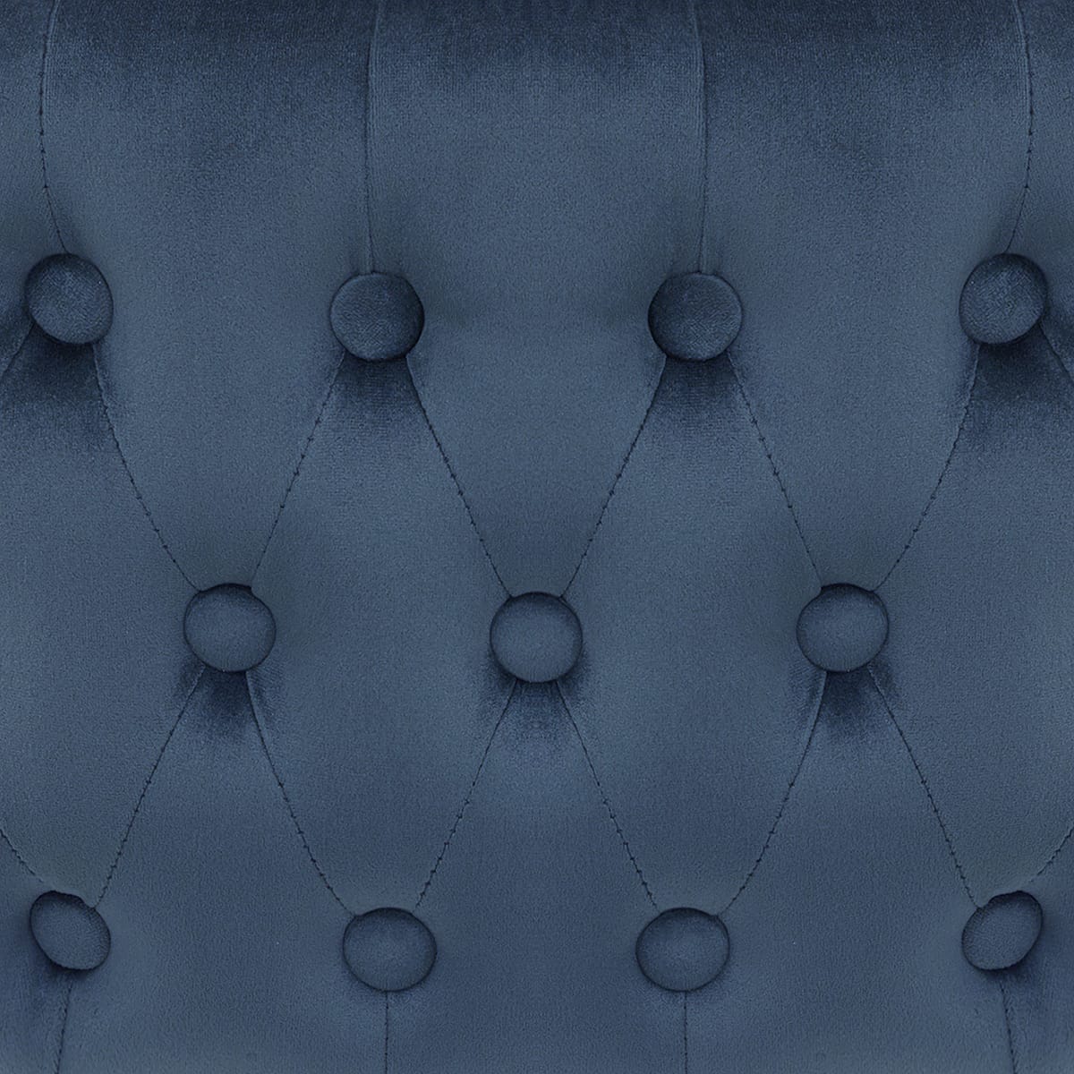 Scoop Brushed Stool Blue Velvet