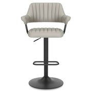 Scout Real Leather Stool Light Grey