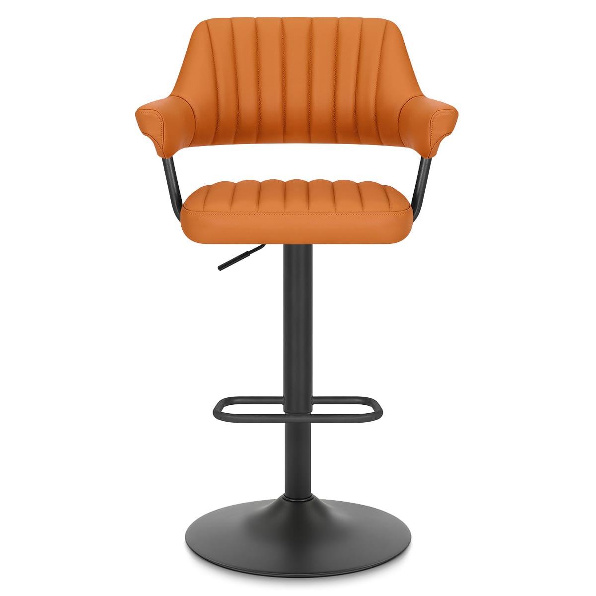 Scout Real Leather Stool Orange