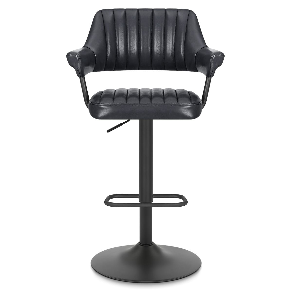 Scout Real Leather Stool Slate