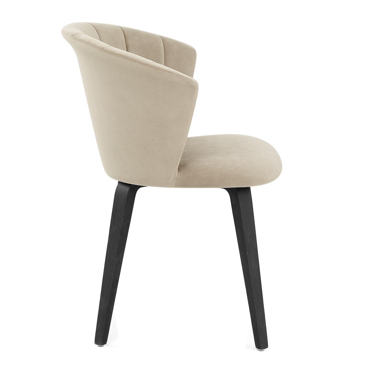 Scroll Dining Chair Mink Velvet