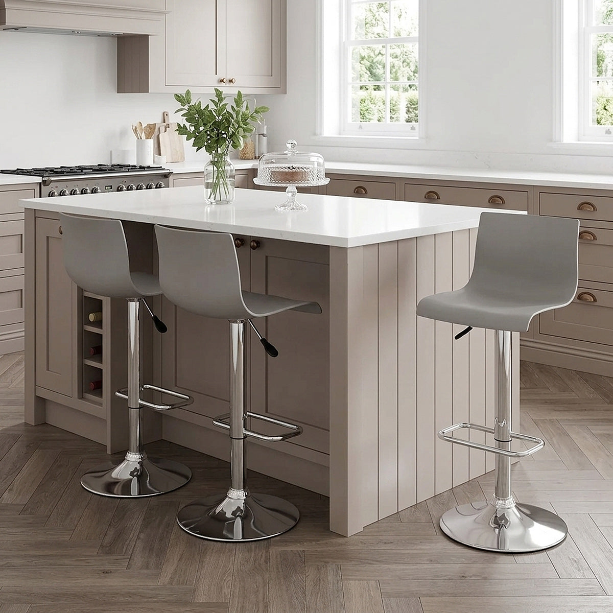 Serena Bar Stool Grey
