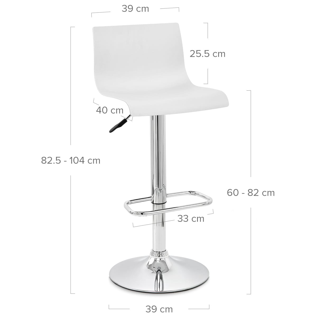 Serena Bar Stool White