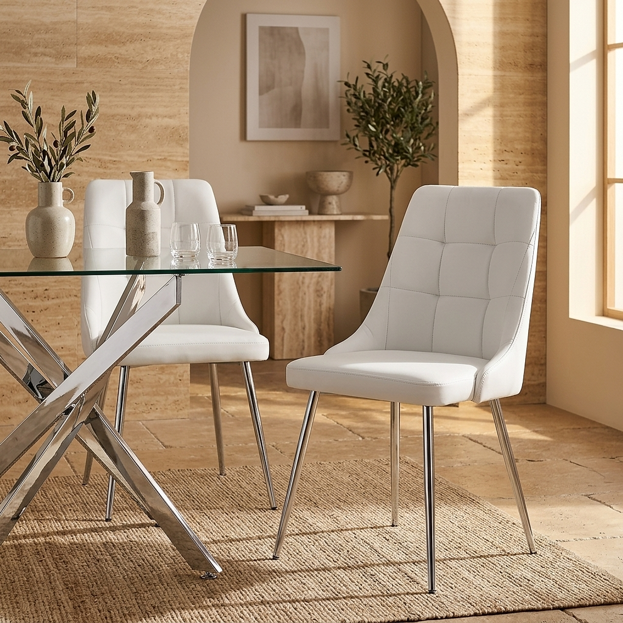 Shanghai Dining Chair White