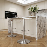 Shimmer Translucent Brushed Stool Clear