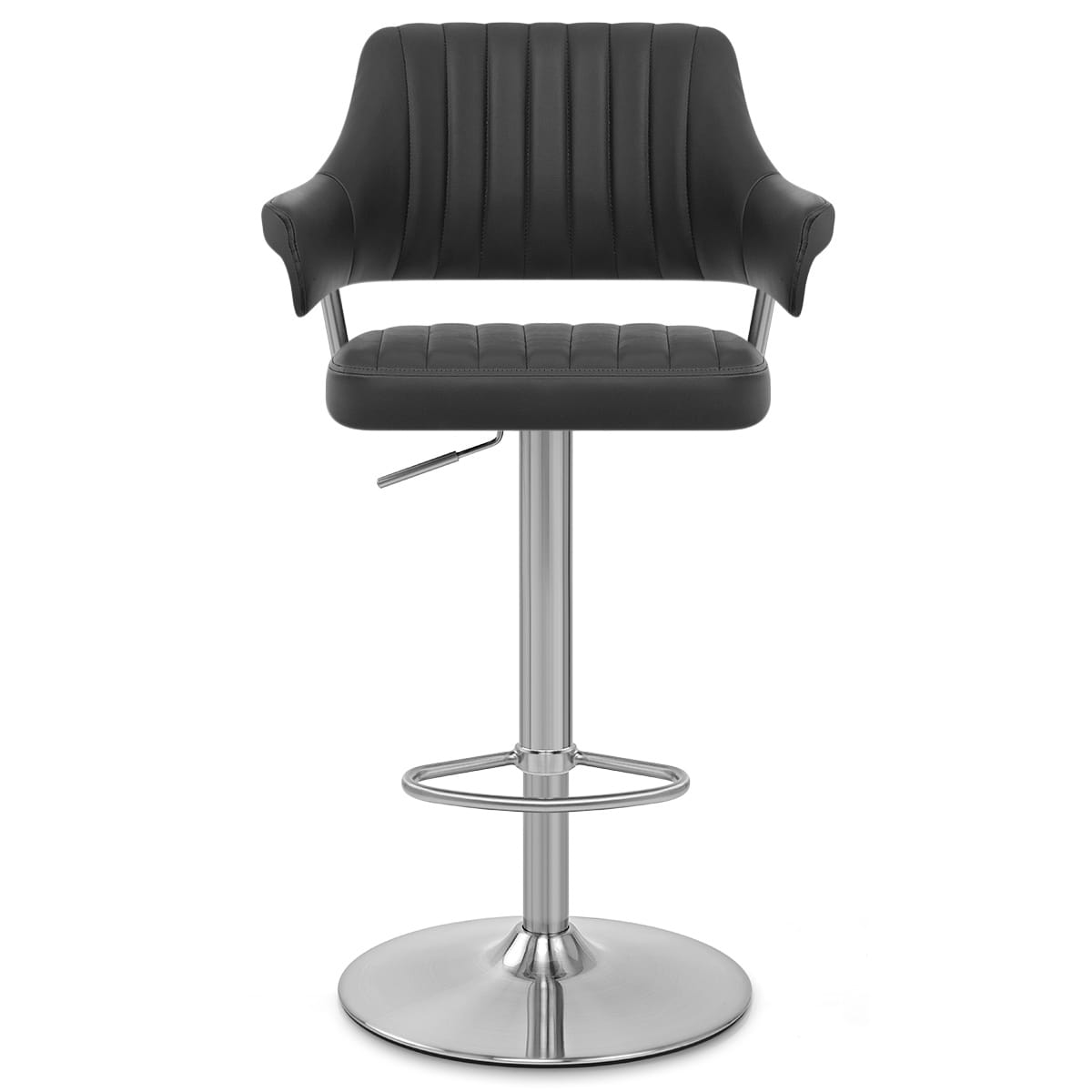 Skyline Brushed Bar Stool Black
