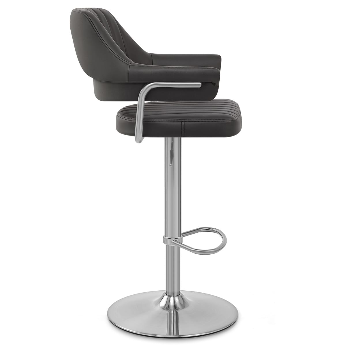 Skyline Brushed Bar Stool Black