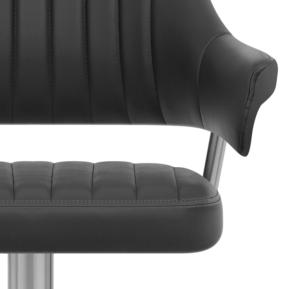 Skyline Brushed Bar Stool Black