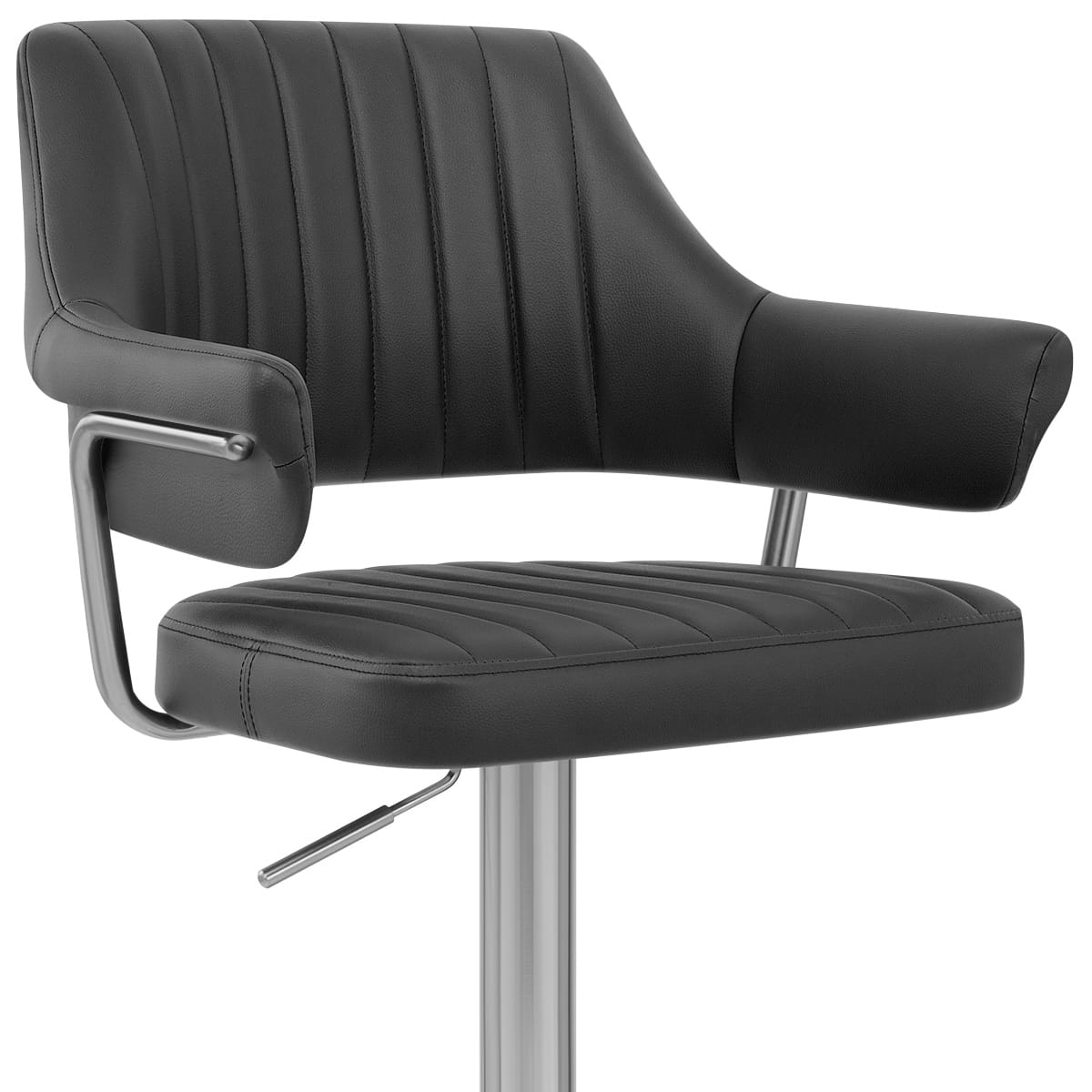 Skyline Brushed Bar Stool Black