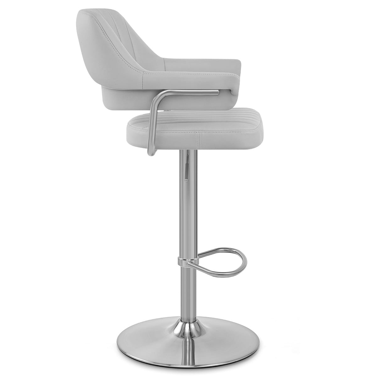 Skyline Brushed Bar Stool Grey