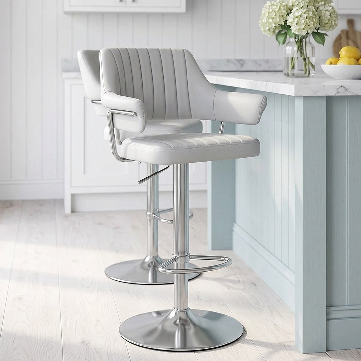 Skyline Brushed Bar Stool Grey