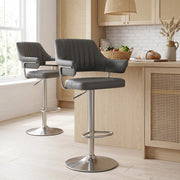 Skyline Brushed Bar Stool Charcoal