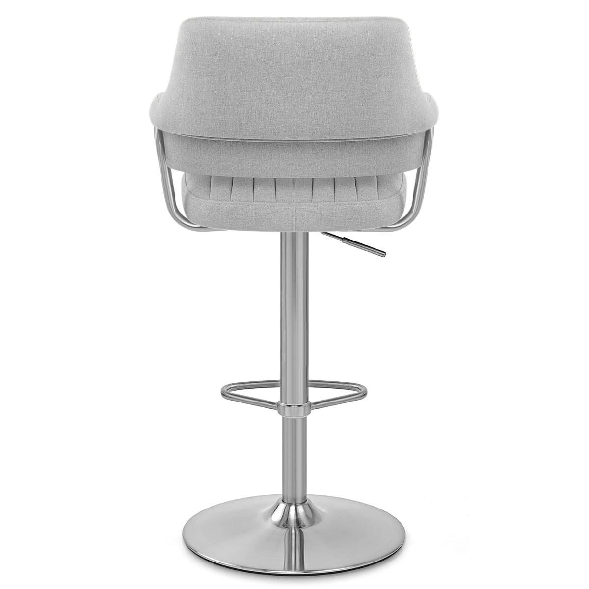 Skyline Brushed Stool Grey Fabric