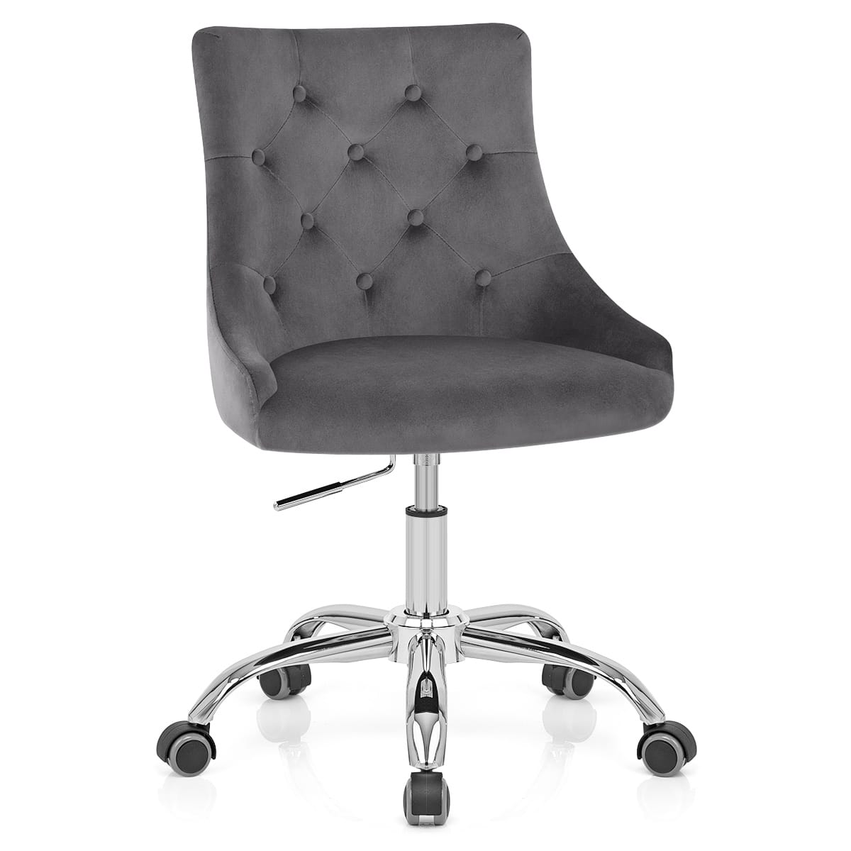 Sofia Office Chair Charcoal Velvet