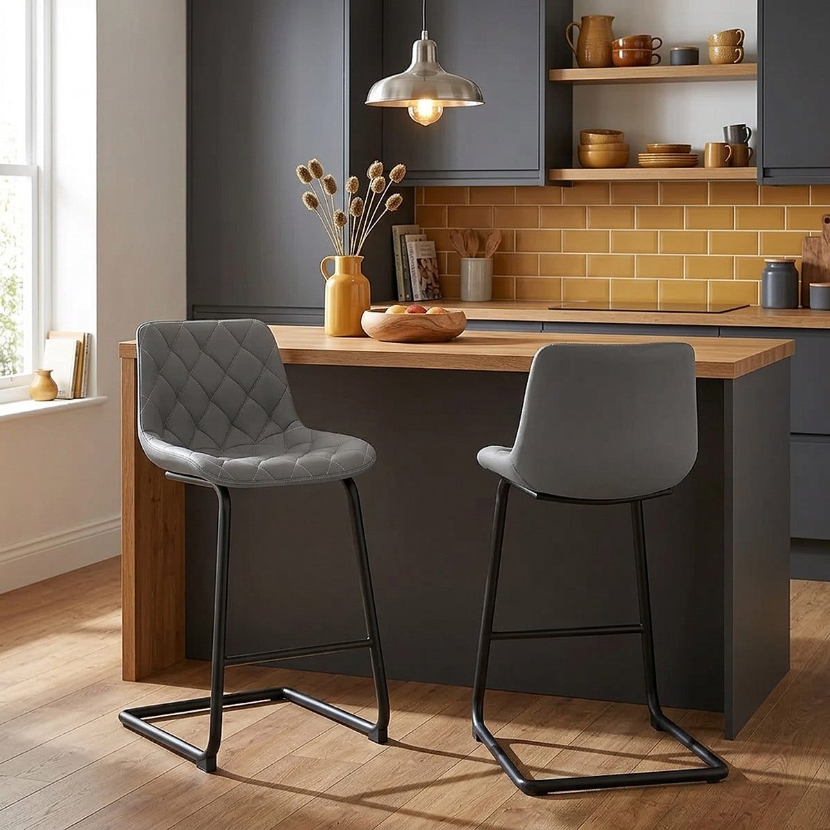 Soho Bar Stool Grey